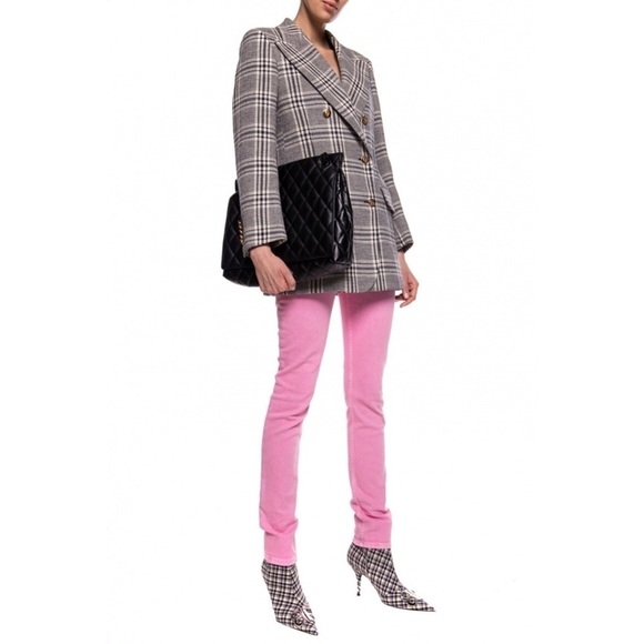 BALENCIAGA Bright Pink Barbiecore Mid Rise skinny jeans size 24 - Picture 14 of 16